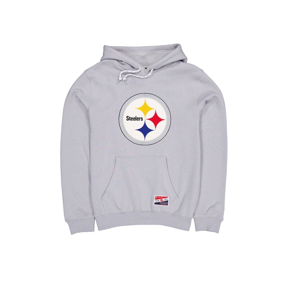 New Era Pittsburgh Steelers Throwback Gray Hoodie - Size M